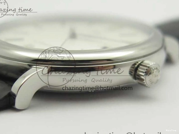 MIROTIME 0520 Portofino Automatic SS MKF 1:1 Best Edition White Dial On Black Leather Strap MIYOTA 9015 V Original 7204